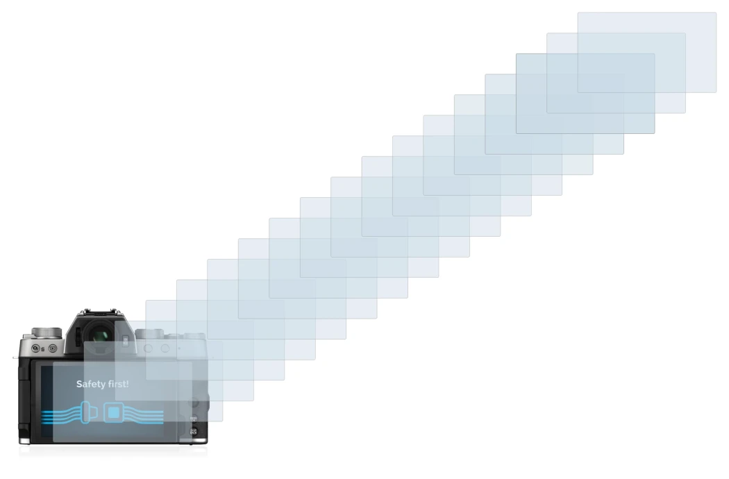 Image de l'appareil Fujifilm X-T200 avec une grande variété de protections d'écran.