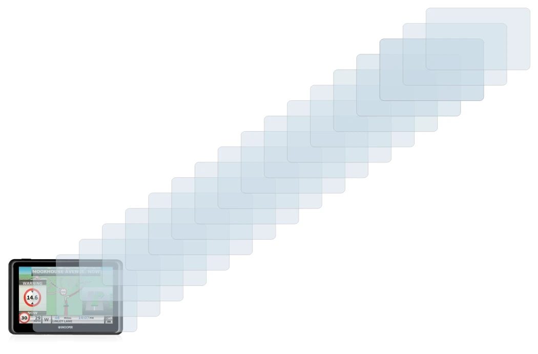 Image de l'appareil Snooper Truckmate S6900 avec une grande variété de protections d'écran.