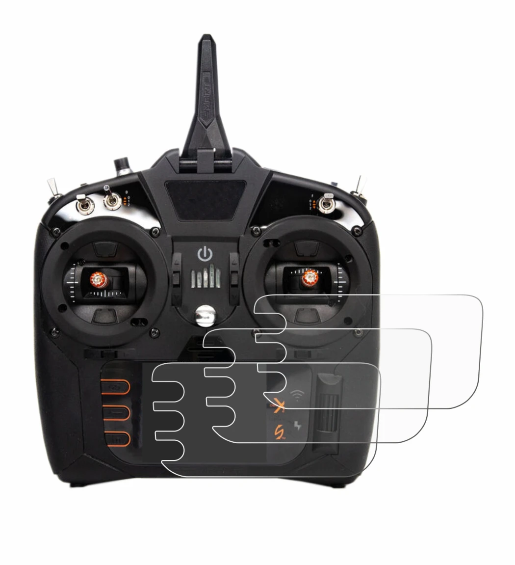 Image de l'appareil Spektrum NX8 avec une grande variété de protections d'écran.