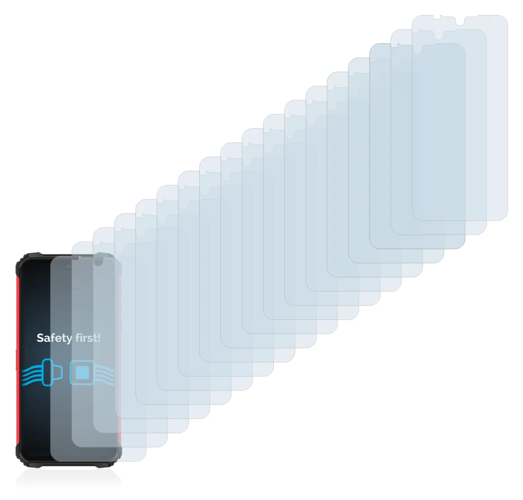 Image de l'appareil Ulefone Armor 8 Pro avec une grande variété de protections d'écran.