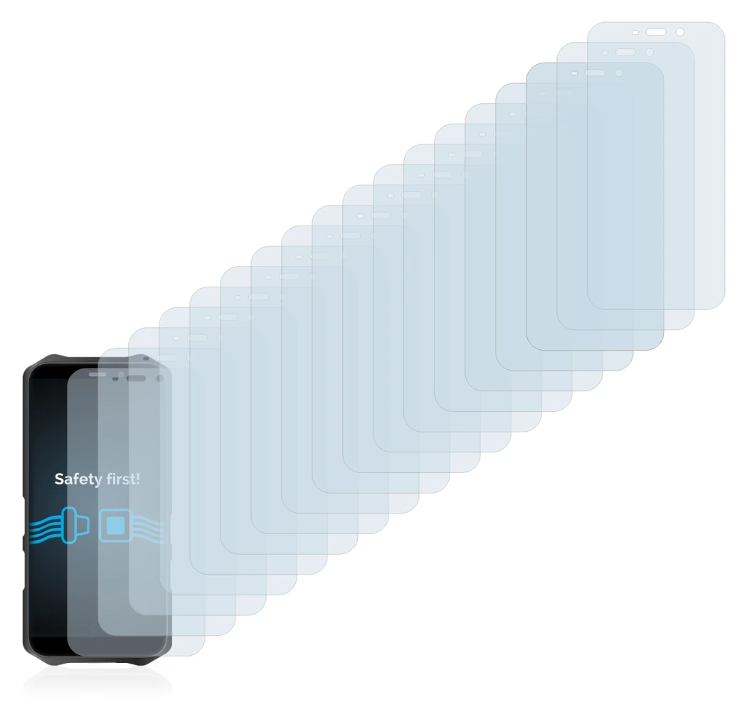 Image de l'appareil Oukitel WP12 Pro avec une grande variété de protections d'écran.