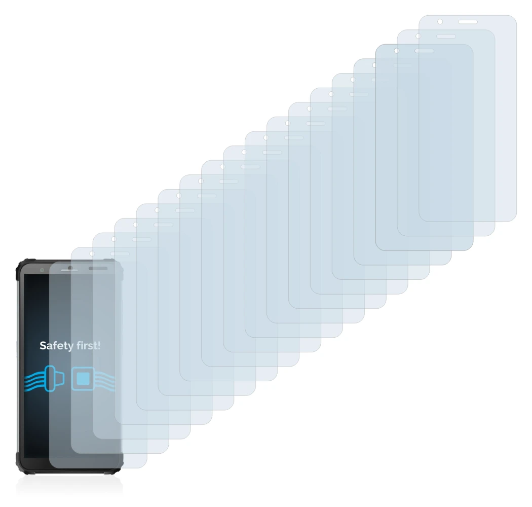 Image de l'appareil Blackview BV6600 Pro avec une grande variété de protections d'écran.