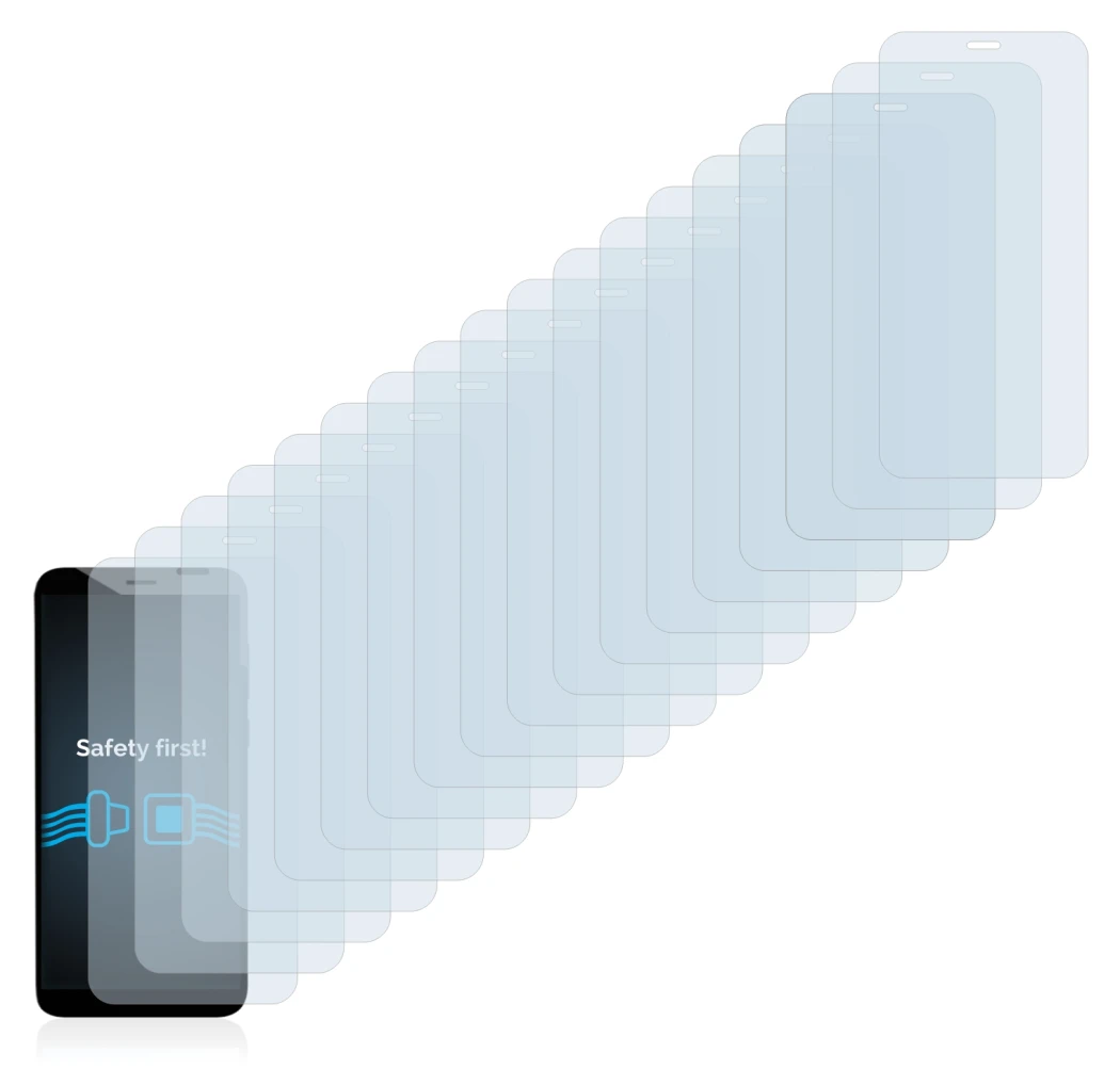 Image de l'appareil Pine64 PinePhone Pro Explorer Edition avec une grande variété de protections d'écran.