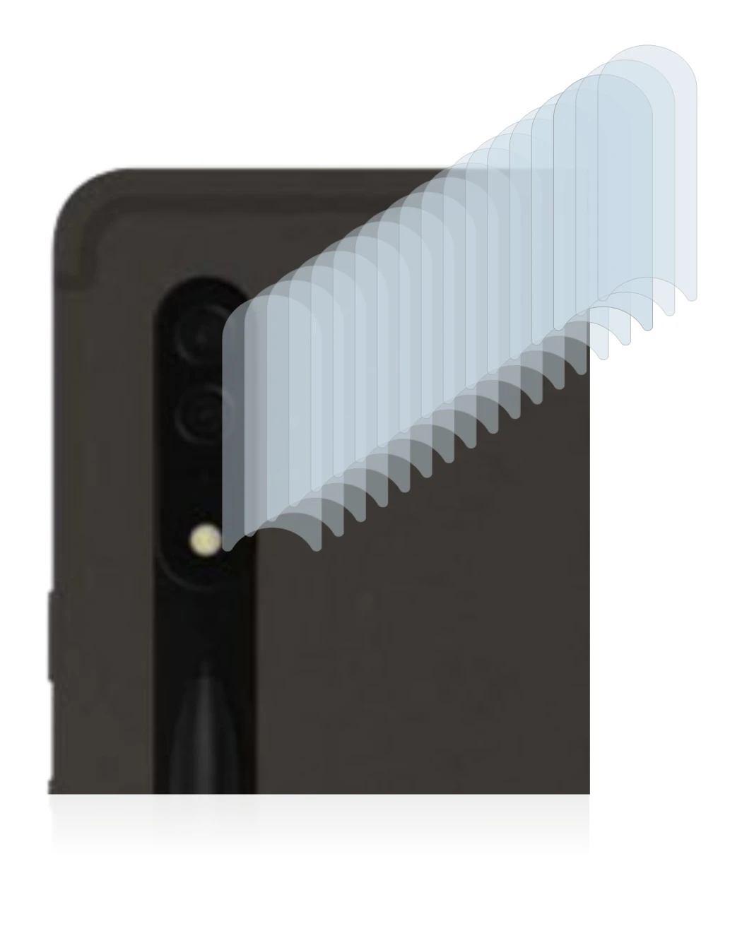 Image de l'appareil Samsung Galaxy Tab S8 Ultra 5G (Caméra UNIQUEMENT) avec une grande variété de protections d'écran.