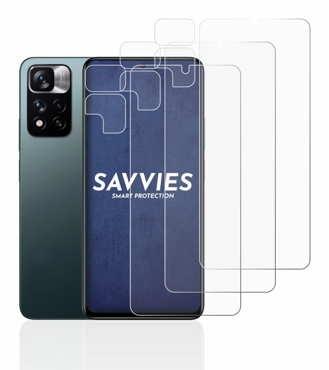 Image de l'appareil Xiaomi Redmi Note 11 Pro+ 5G (Avant+Caméra) avec une grande variété de protections d'écran.