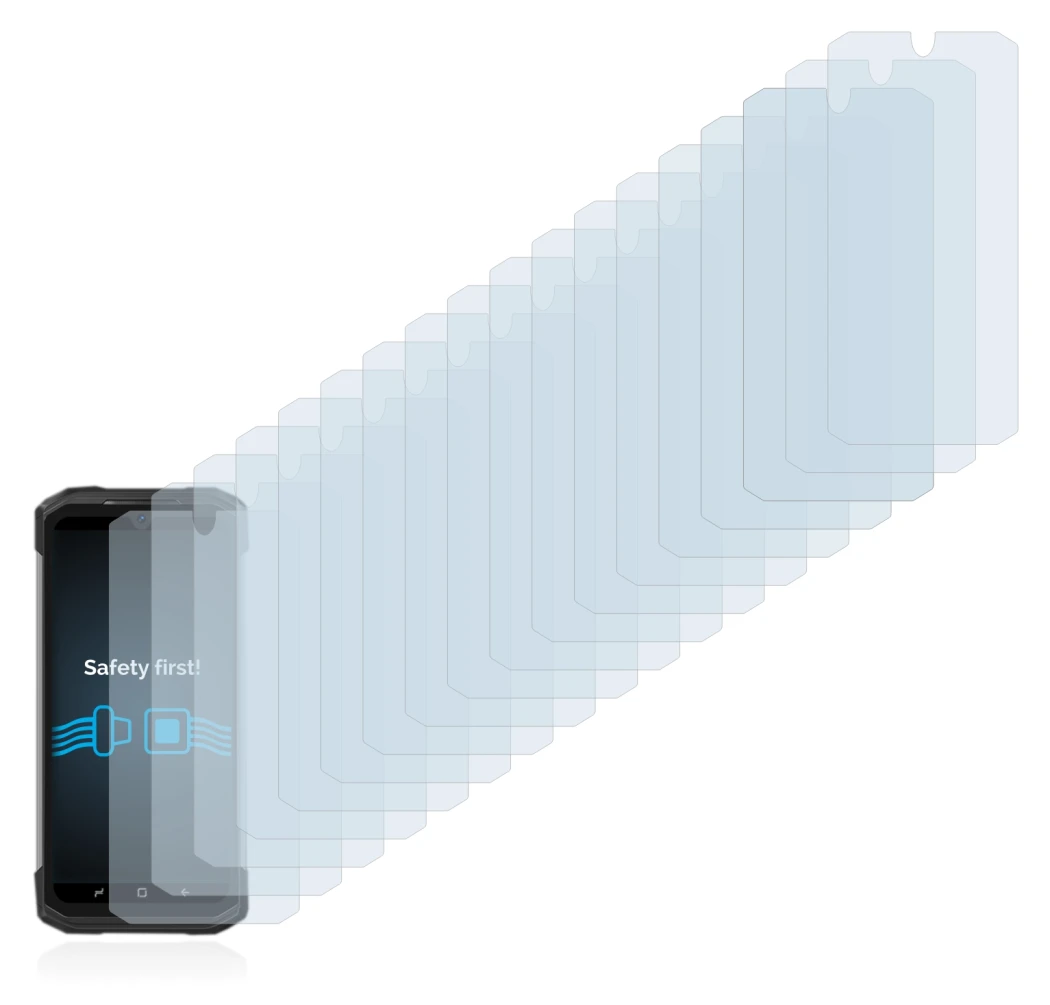 Image de l'appareil Doogee S98 Pro avec une grande variété de protections d'écran.