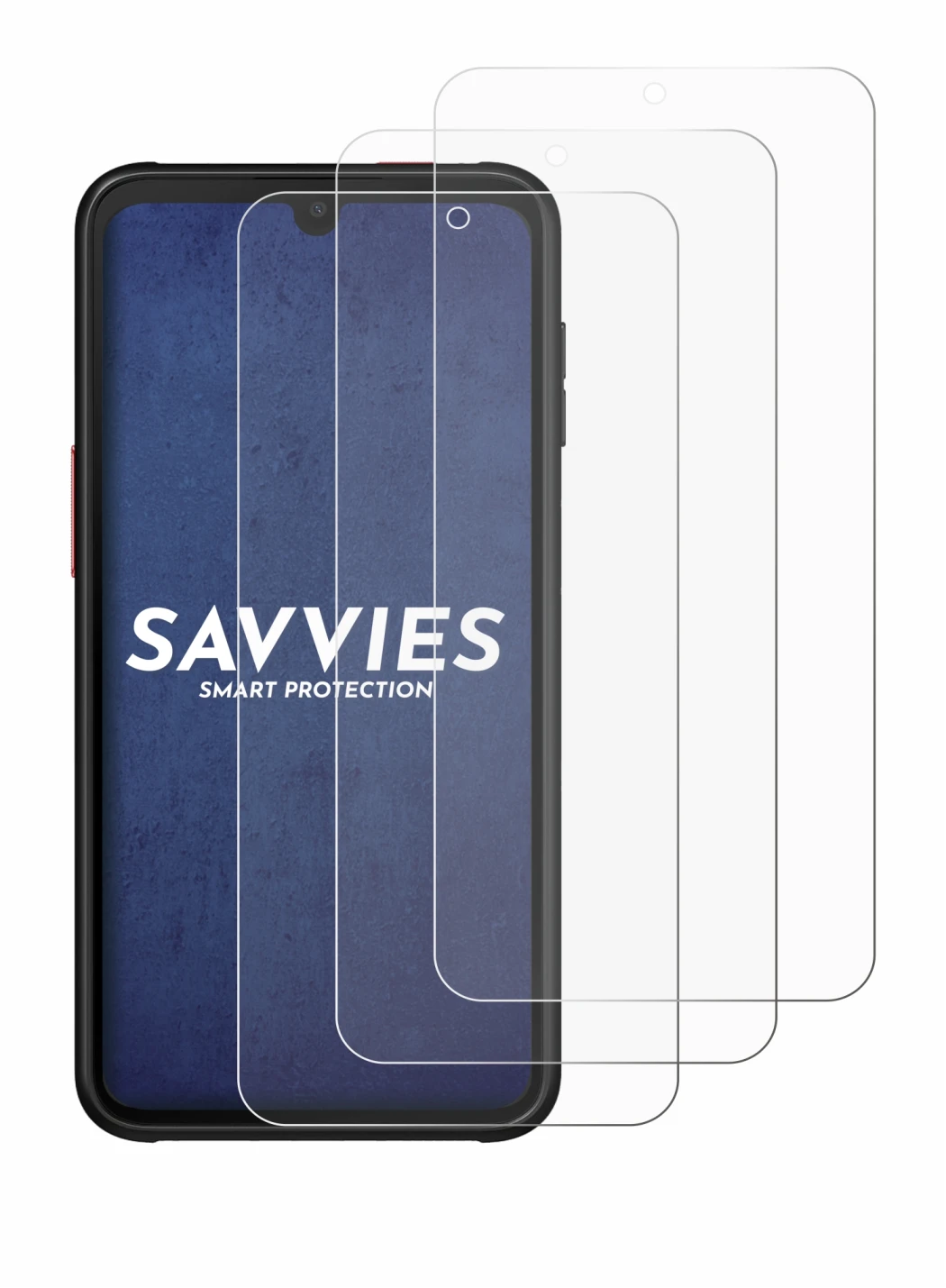 Image de l'appareil Samsung Galaxy Xcover 6 Pro avec une grande variété de protections d'écran.