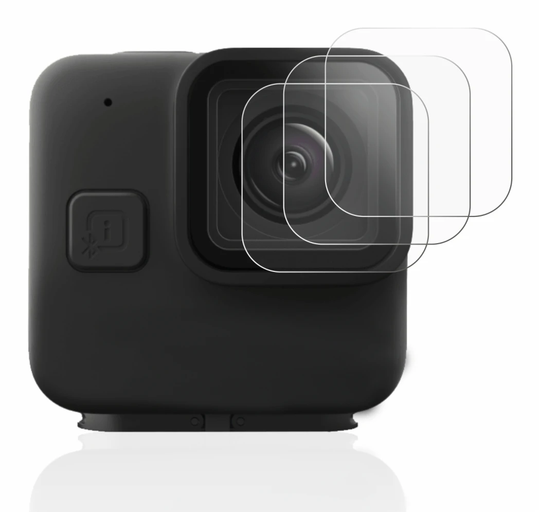 Image de l'appareil GoPro Hero 11 mini Lentille (Caisse) avec une grande variété de protections d'écran.