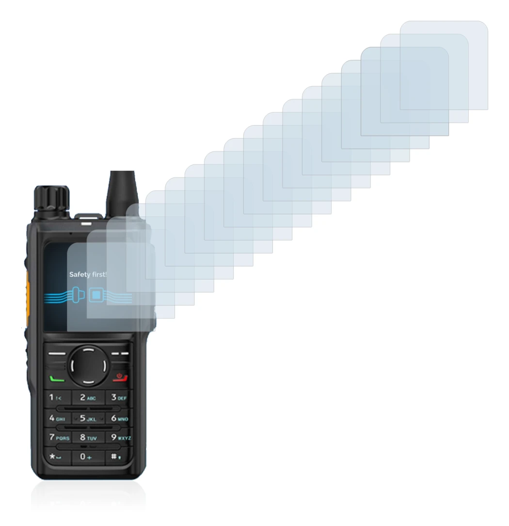 Image de l'appareil Hytera HP 685 avec une grande variété de protections d'écran.