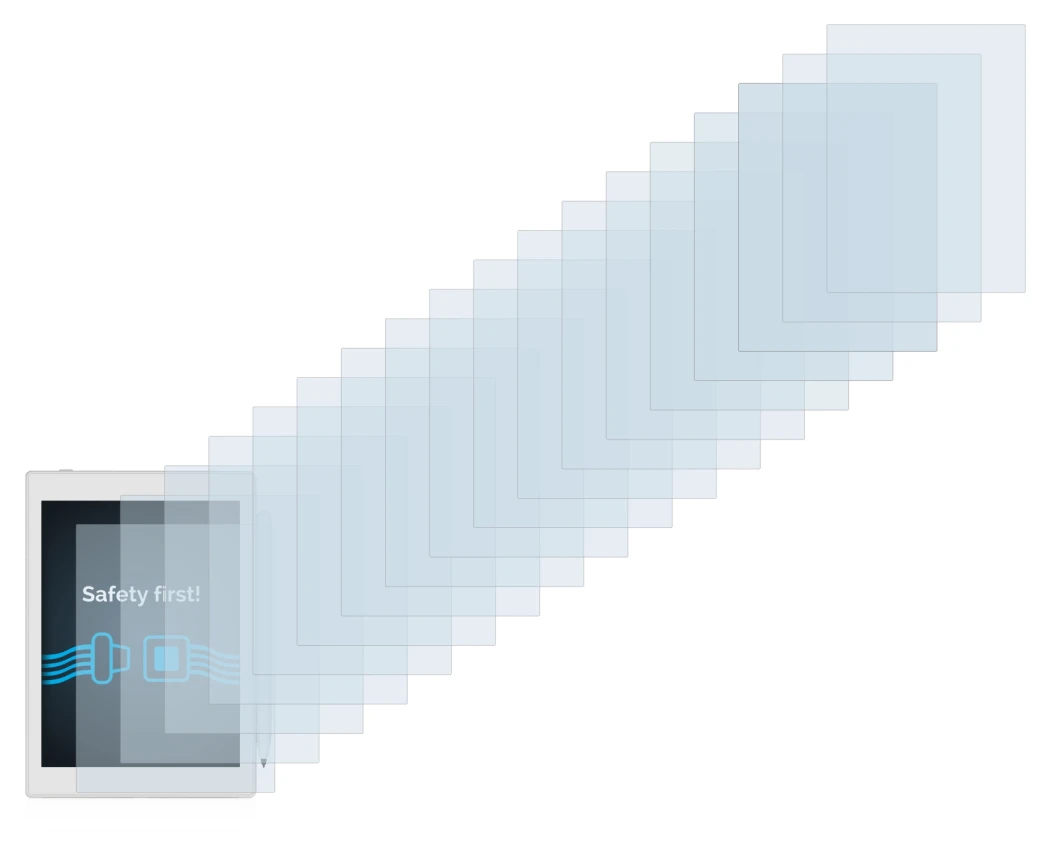 Image de l'appareil Boox Nova Air 2 avec une grande variété de protections d'écran.