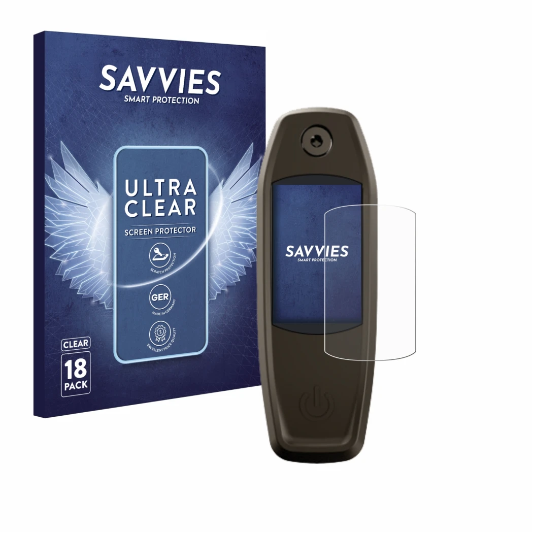 Face avant d’un emballage produit avec le logo de la marque Savvies. À côté, l’appareil Specialized Mastermind TCU est représe