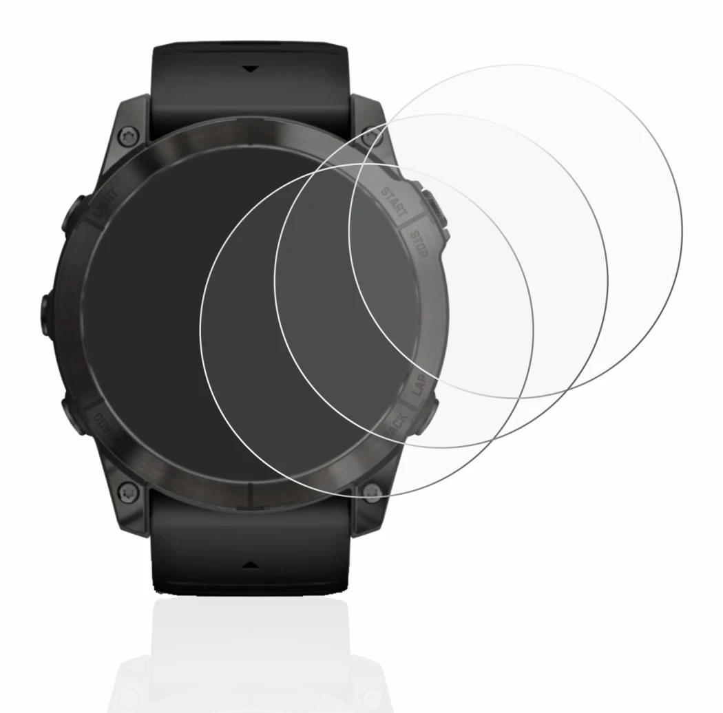 Image de l'appareil Garmin Epix Pro (Gen 2) (51 mm) avec une grande variété de protections d'écran.