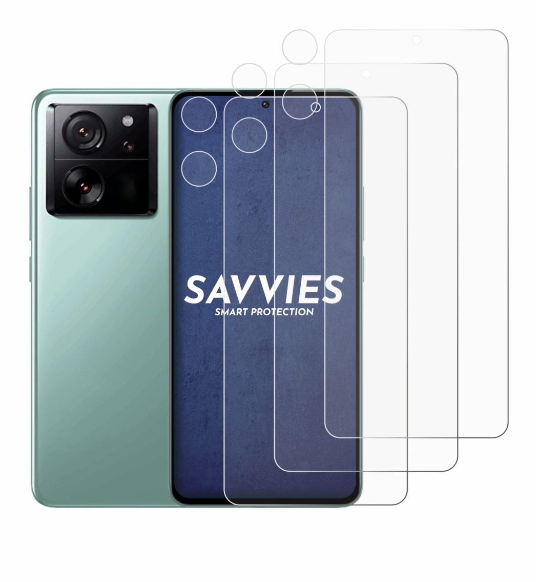 Image de l'appareil Xiaomi 13T Pro (Avant+Caméra) avec une grande variété de protections d'écran.