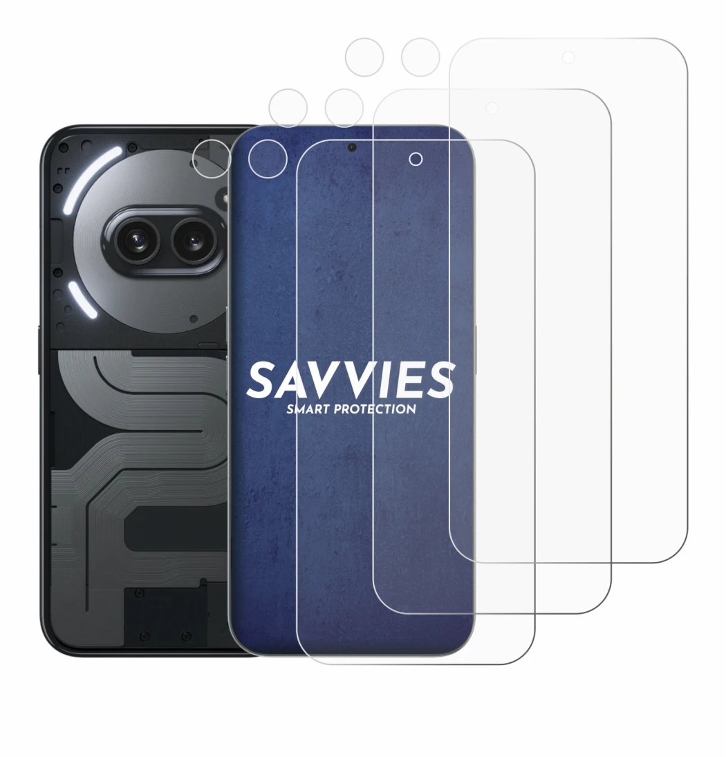 Image de l'appareil Nothing Phone (2a) Plus (Avant+Caméra) avec une grande variété de protections d'écran.