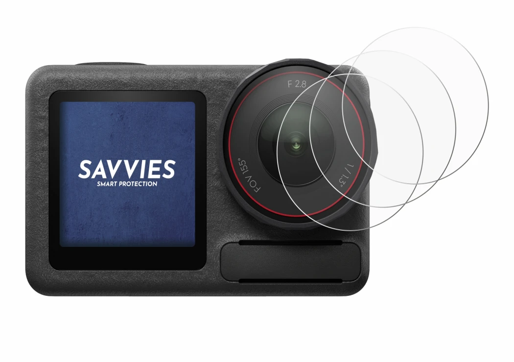 Image de l'appareil DJI Osmo Action 5 Pro (Lentille) avec une grande variété de protections d'écran.