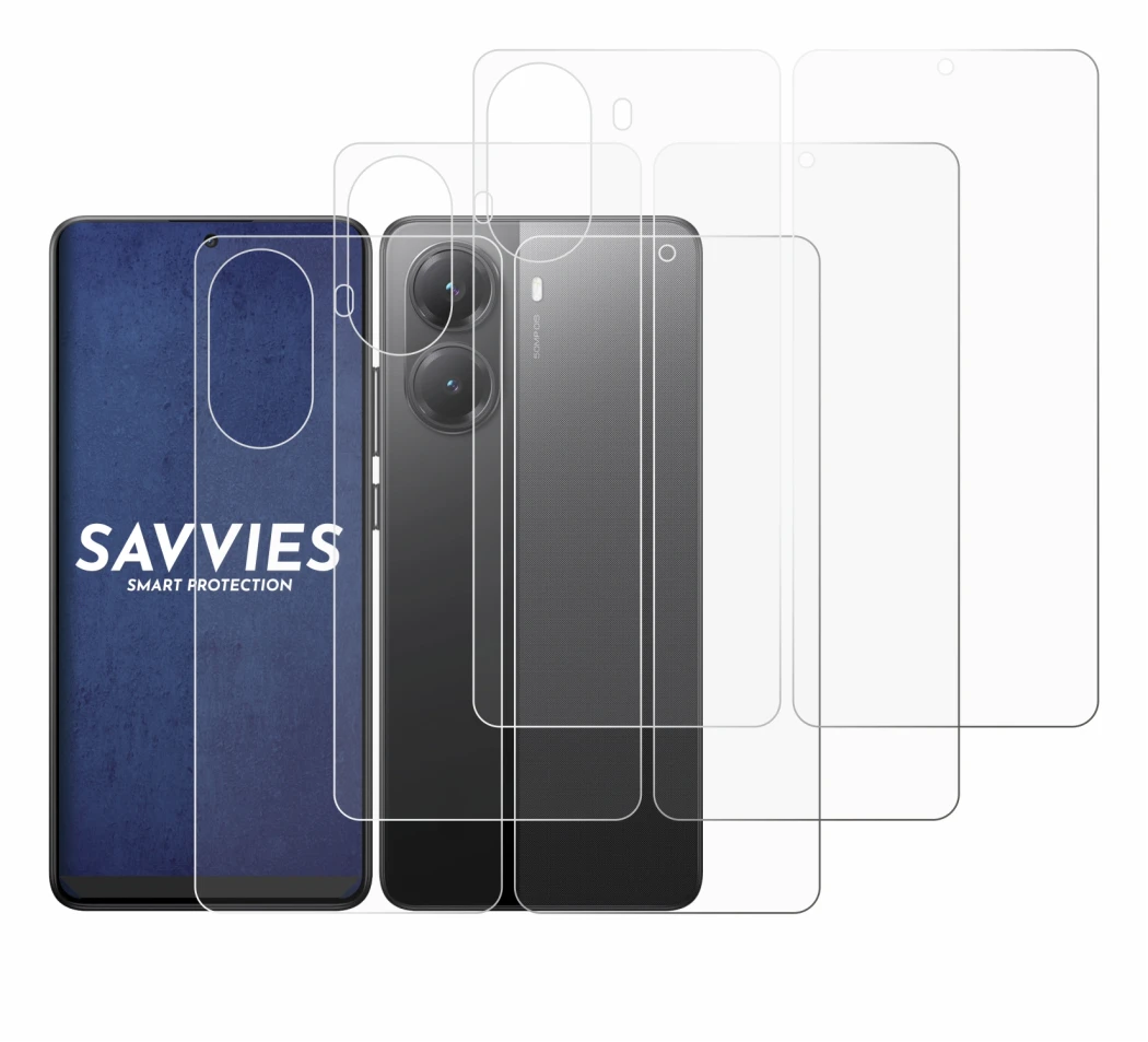 Image de l'appareil Xiaomi Poco X7 Pro (Avant+Arrière) avec une grande variété de protections d'écran.