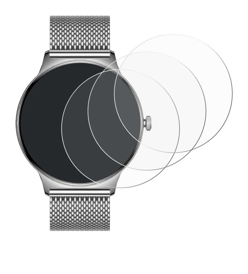 Image de l'appareil Pireware Slim Smartwatch avec une grande variété de protections d'écran.