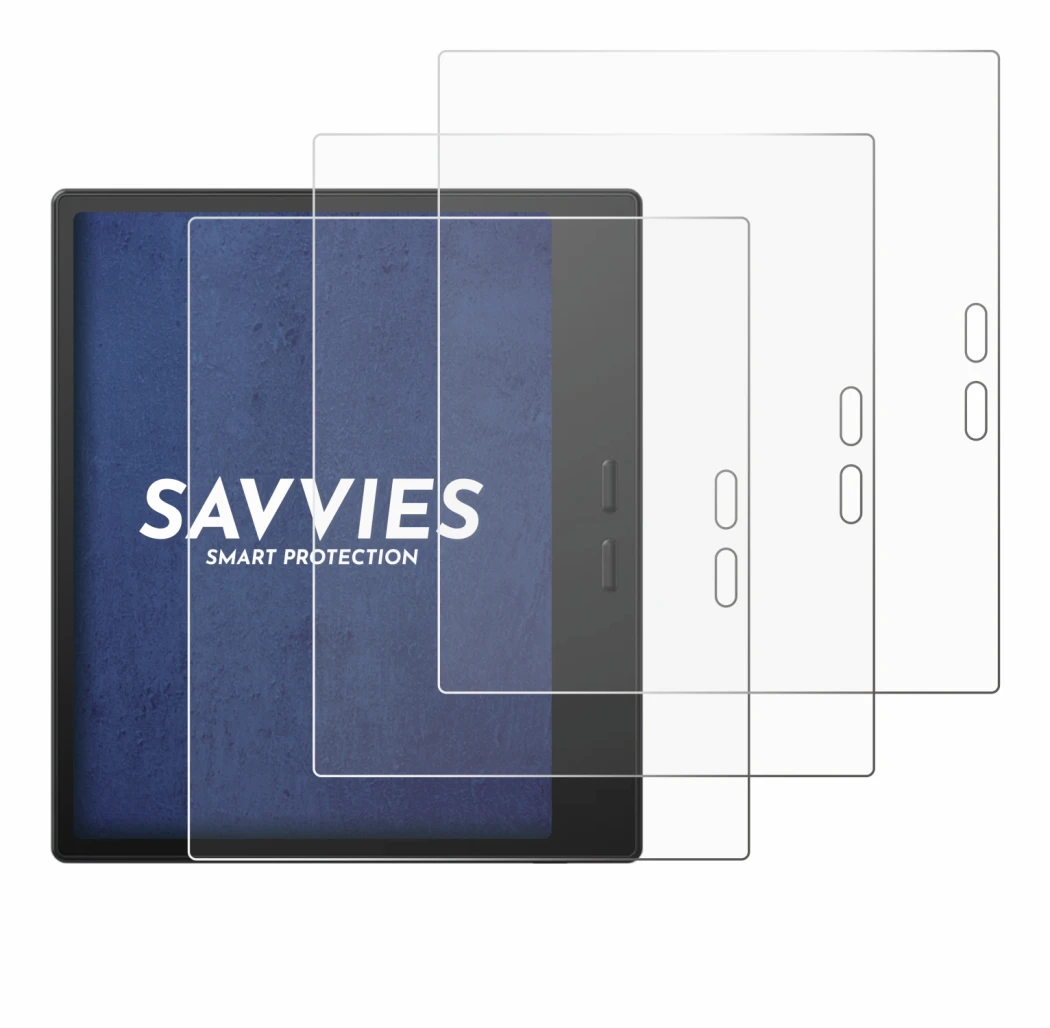 Image de l'appareil Boox Go 7 avec une grande variété de protections d'écran.