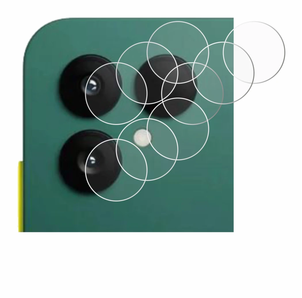 Image de l'appareil Fairphone 6 (Caméra UNIQUEMENT) avec une grande variété de protections d'écran.