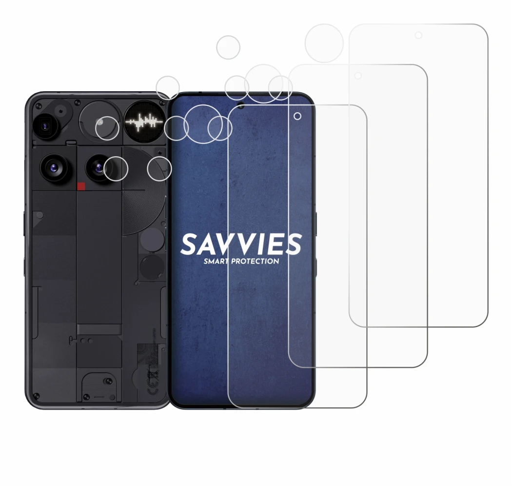 Image de l'appareil Nothing Phone (3) (Avant+Caméra) avec une grande variété de protections d'écran.