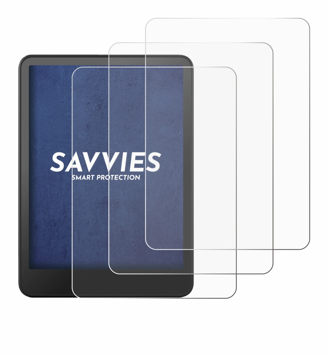 Image de l'appareil Amazon Kindle Colorsoft avec une grande variété de protections d'écran.