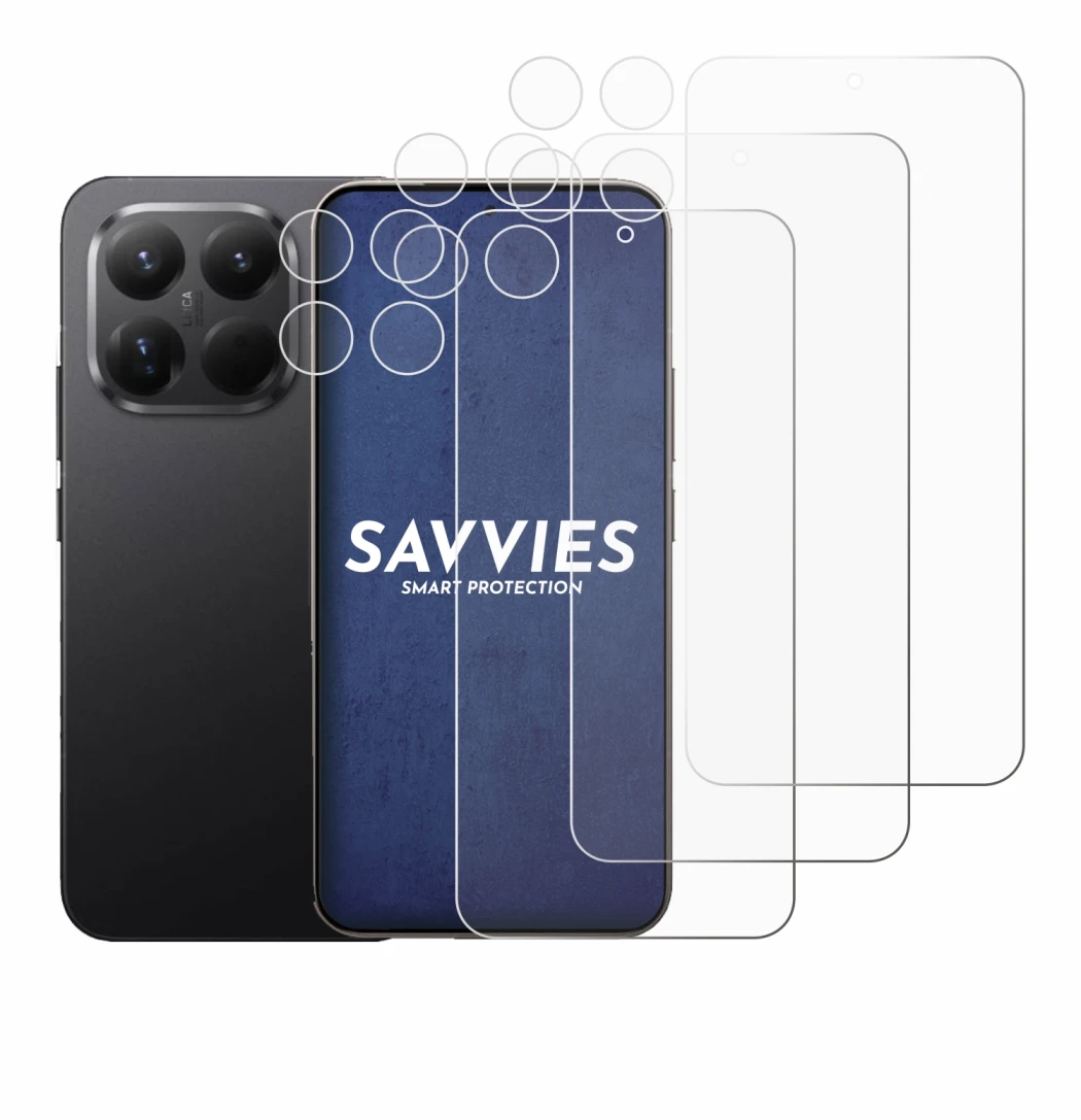 Image de l'appareil Xiaomi 15T Pro (Avant+Caméra) avec une grande variété de protections d'écran.