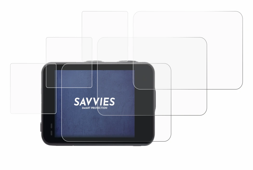 Image de l'appareil Akaso Brave 7 avec une grande variété de protections d'écran.