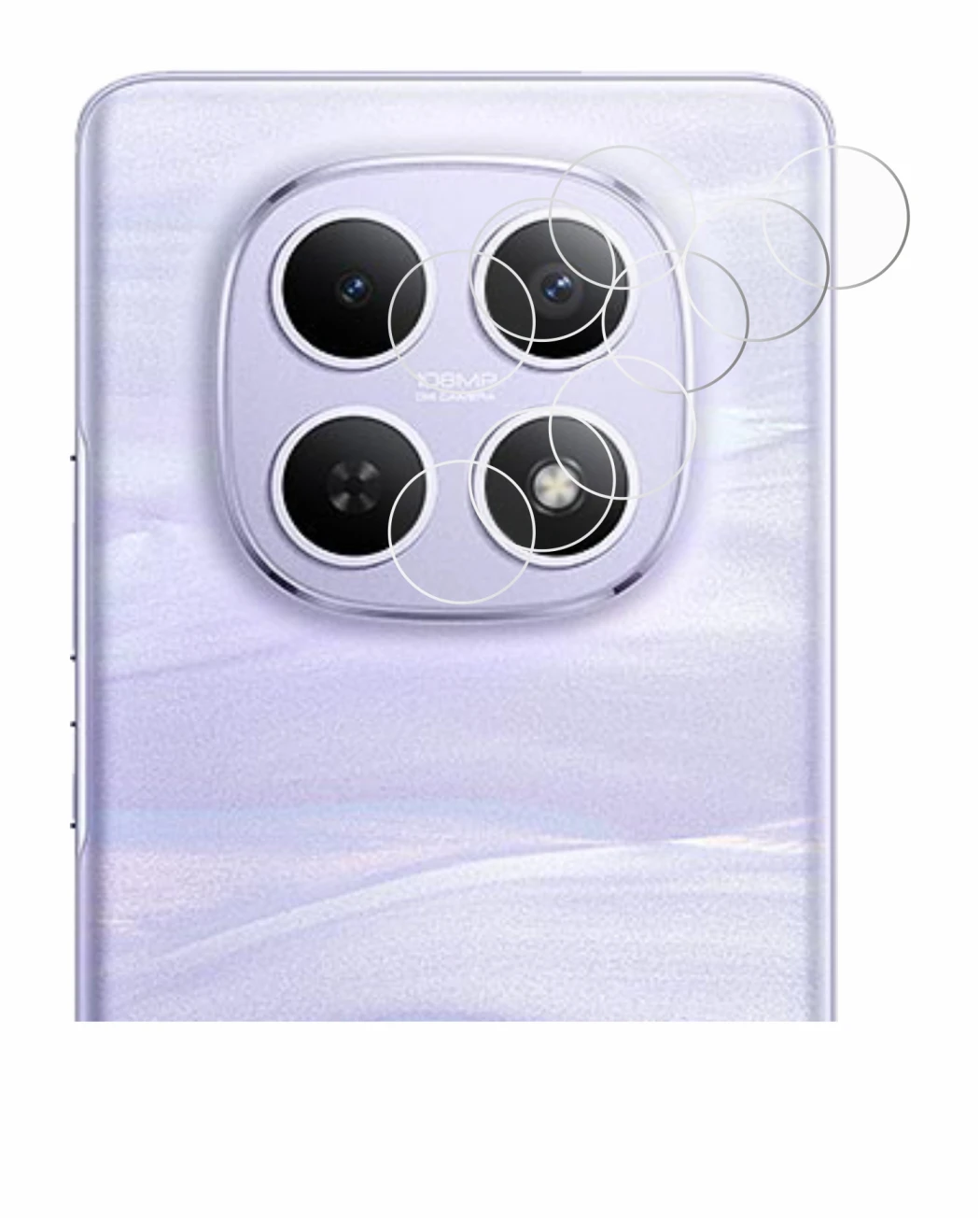 Image de l'appareil Xiaomi Redmi Note 15 5G (Caméra UNIQUEMENT) avec une grande variété de protections d'écran.