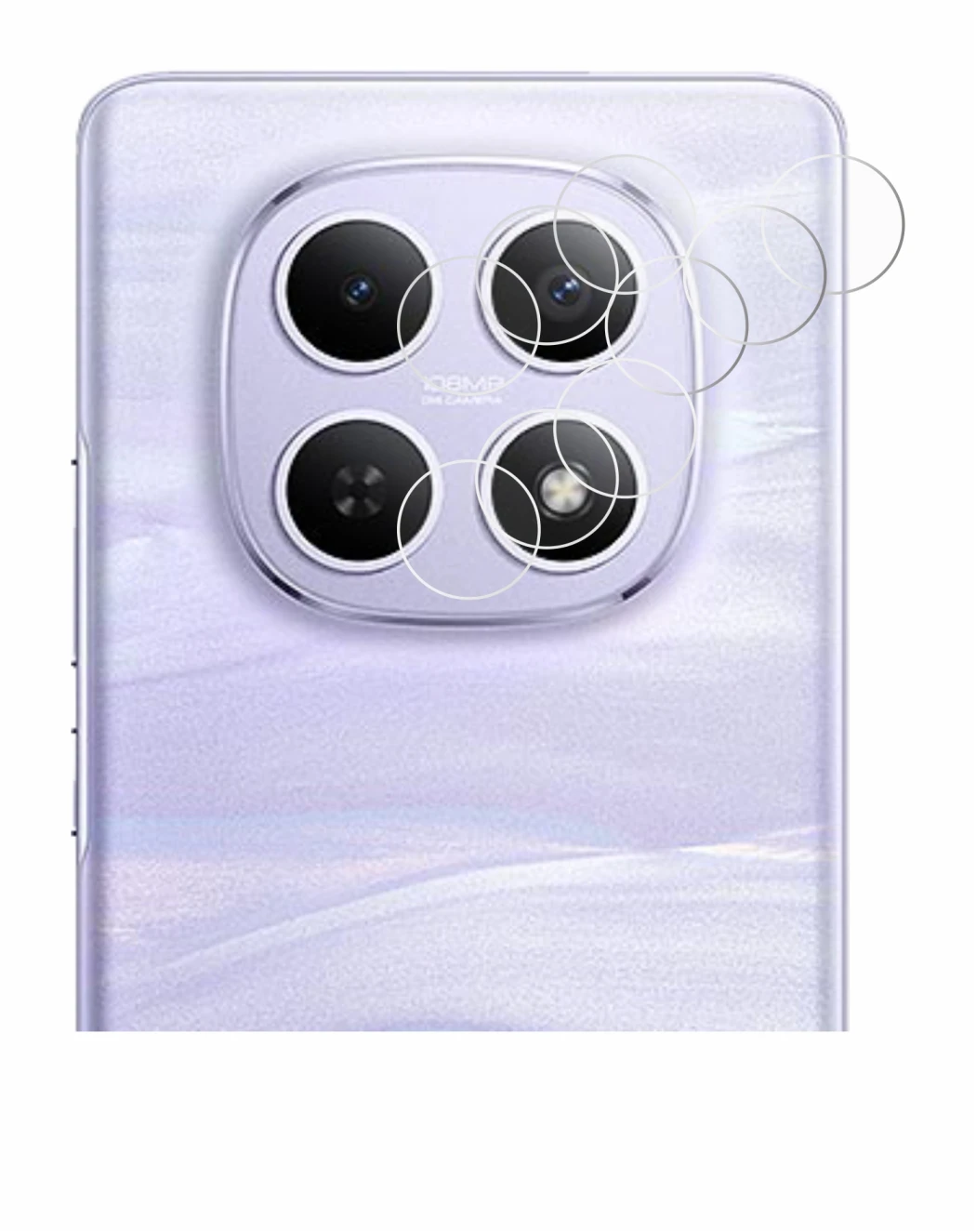Image de l'appareil Xiaomi Redmi Note 15 4G (Caméra UNIQUEMENT) avec une grande variété de protections d'écran.