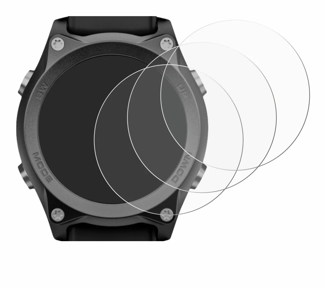 Image de l'appareil Mares Sirius avec une grande variété de protections d'écran.
