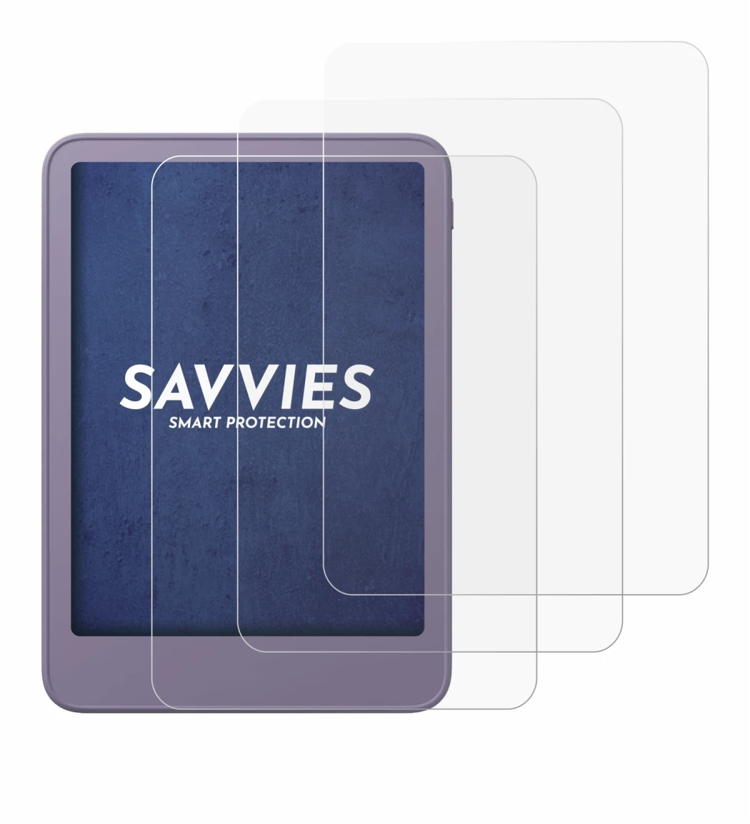Image de l'appareil Amazon Kindle 2026 avec une grande variété de protections d'écran.