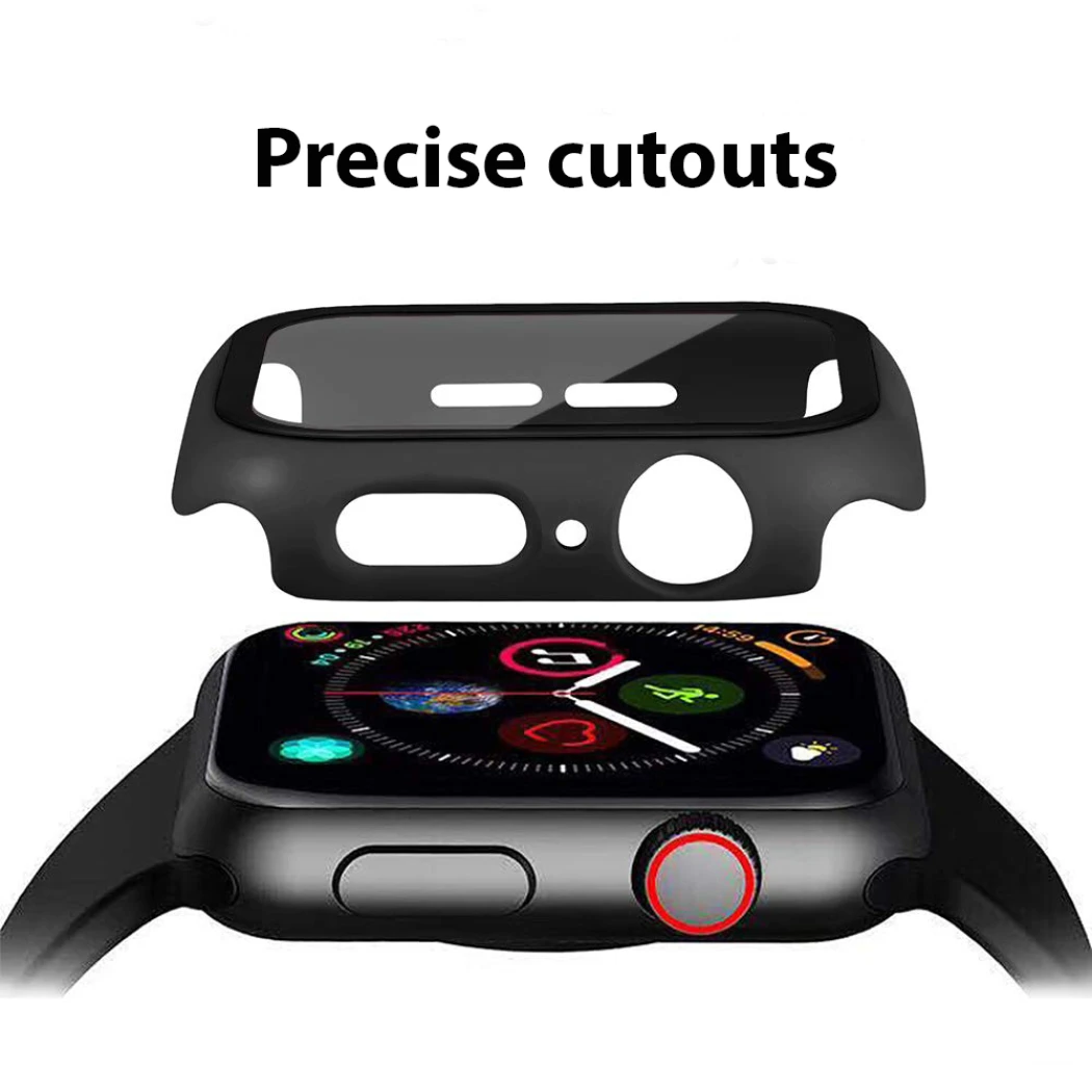 Vue latérale de la montre connectée et de l'étui