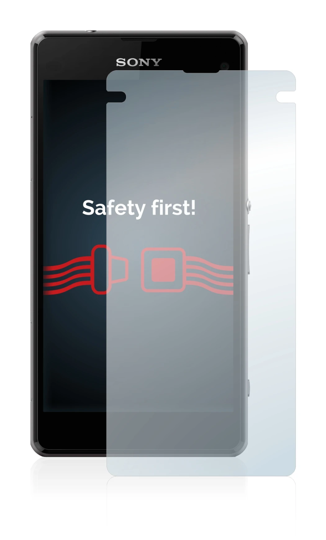 Image de l'appareil Sony Xperia Z1 Compact D5503 avec une grande variété de protections d'écran.