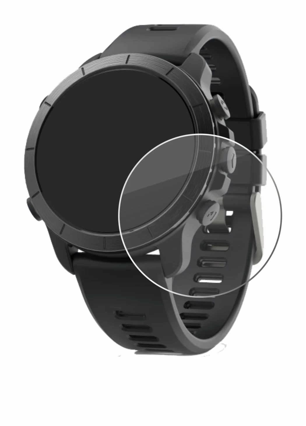 Image de l'appareil Wahoo Elemnt Rival avec une grande variété de protections d'écran.