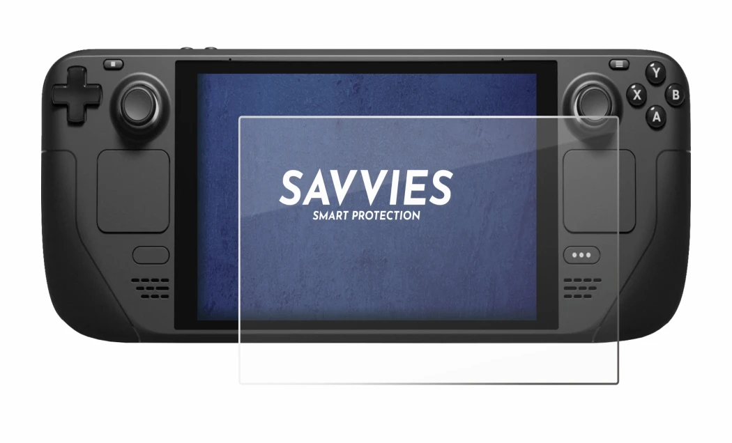 Image de l'appareil Valve Steam Deck avec une grande variété de protections d'écran.