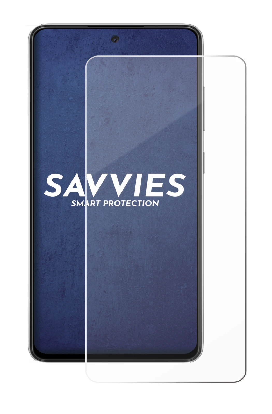 Image de l'appareil Samsung Galaxy A52s 5G avec une grande variété de protections d'écran.