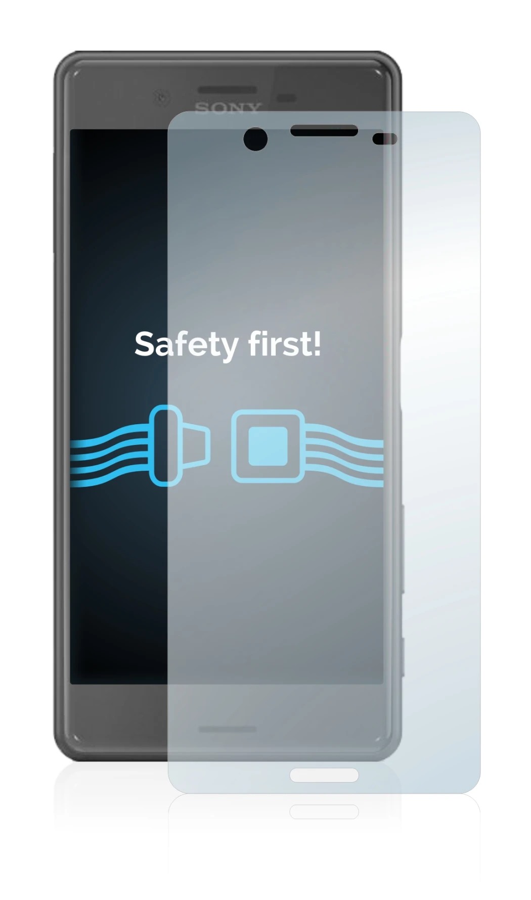 Image de l'appareil Sony Xperia X Performance avec une grande variété de protections d'écran.