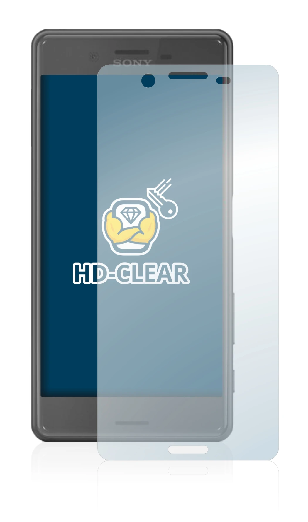 Image de l'appareil Sony Xperia X Performance avec une grande variété de protections d'écran.