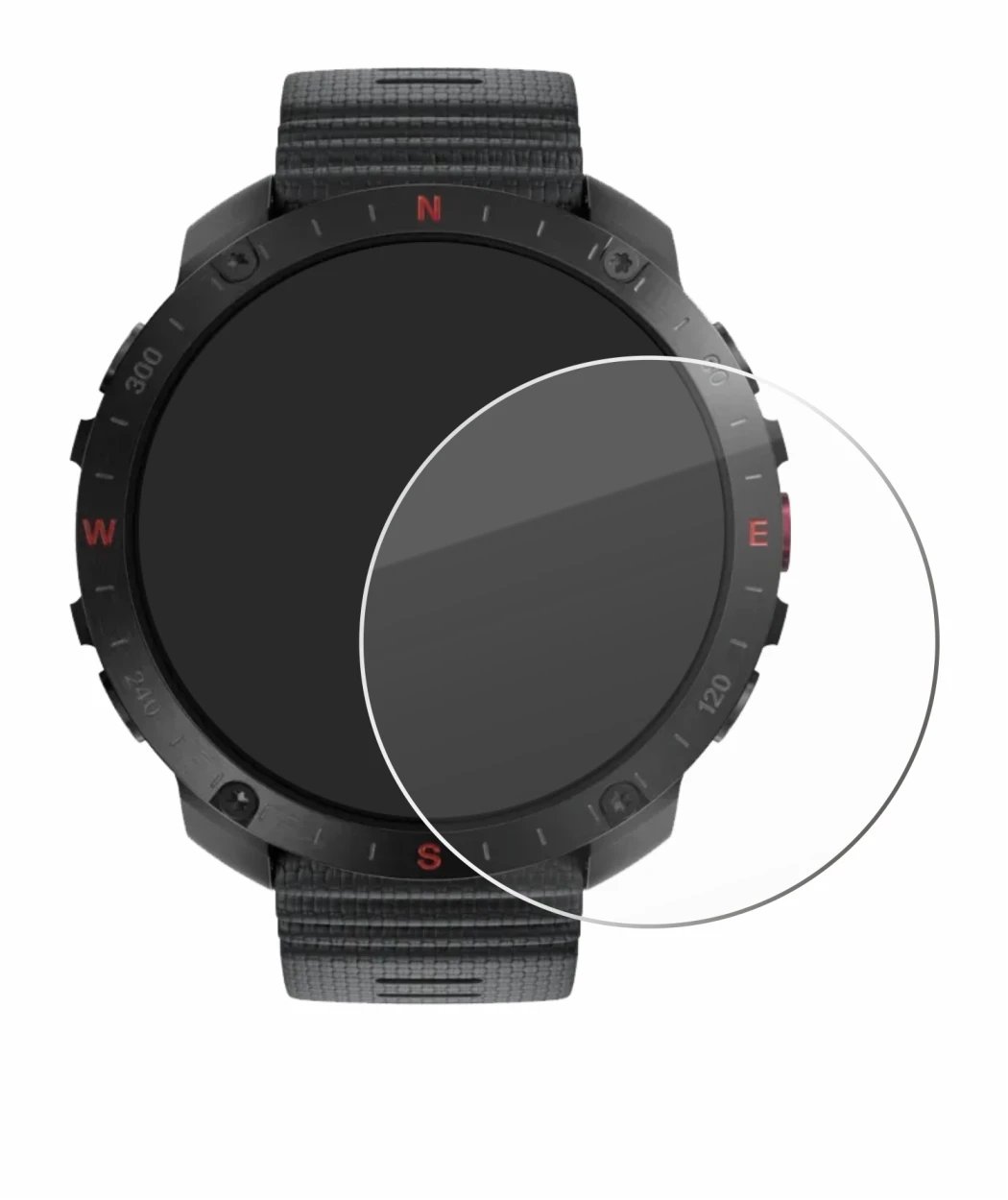 Image de l'appareil Polar Grit X2 Pro avec une grande variété de protections d'écran.