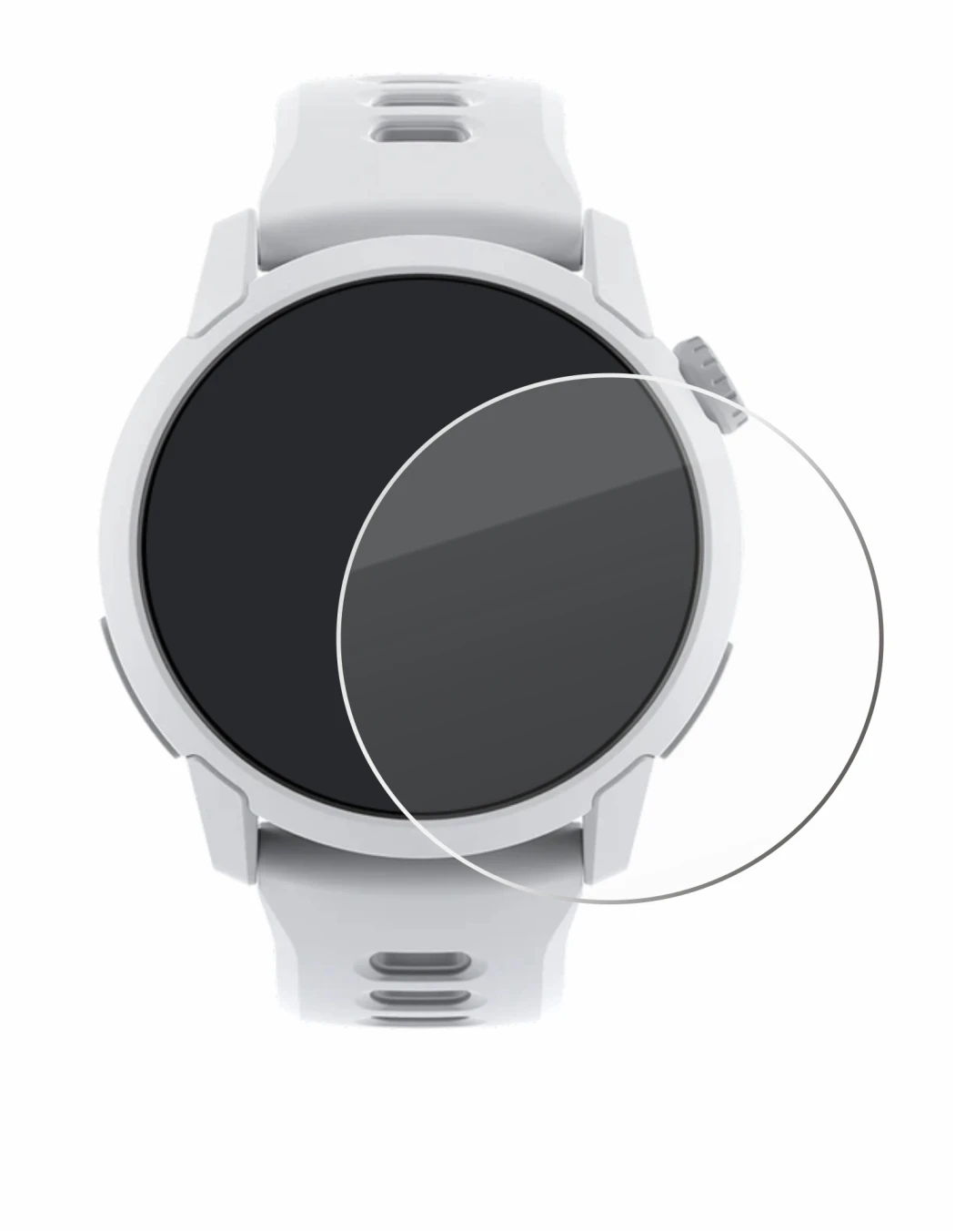 Image de l'appareil Coros Pace 4 avec une grande variété de protections d'écran.