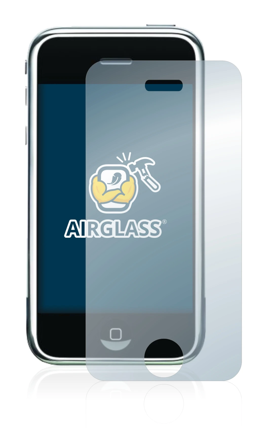 Image de l'appareil Apple iPhone 2G avec une grande variété de protections d'écran.