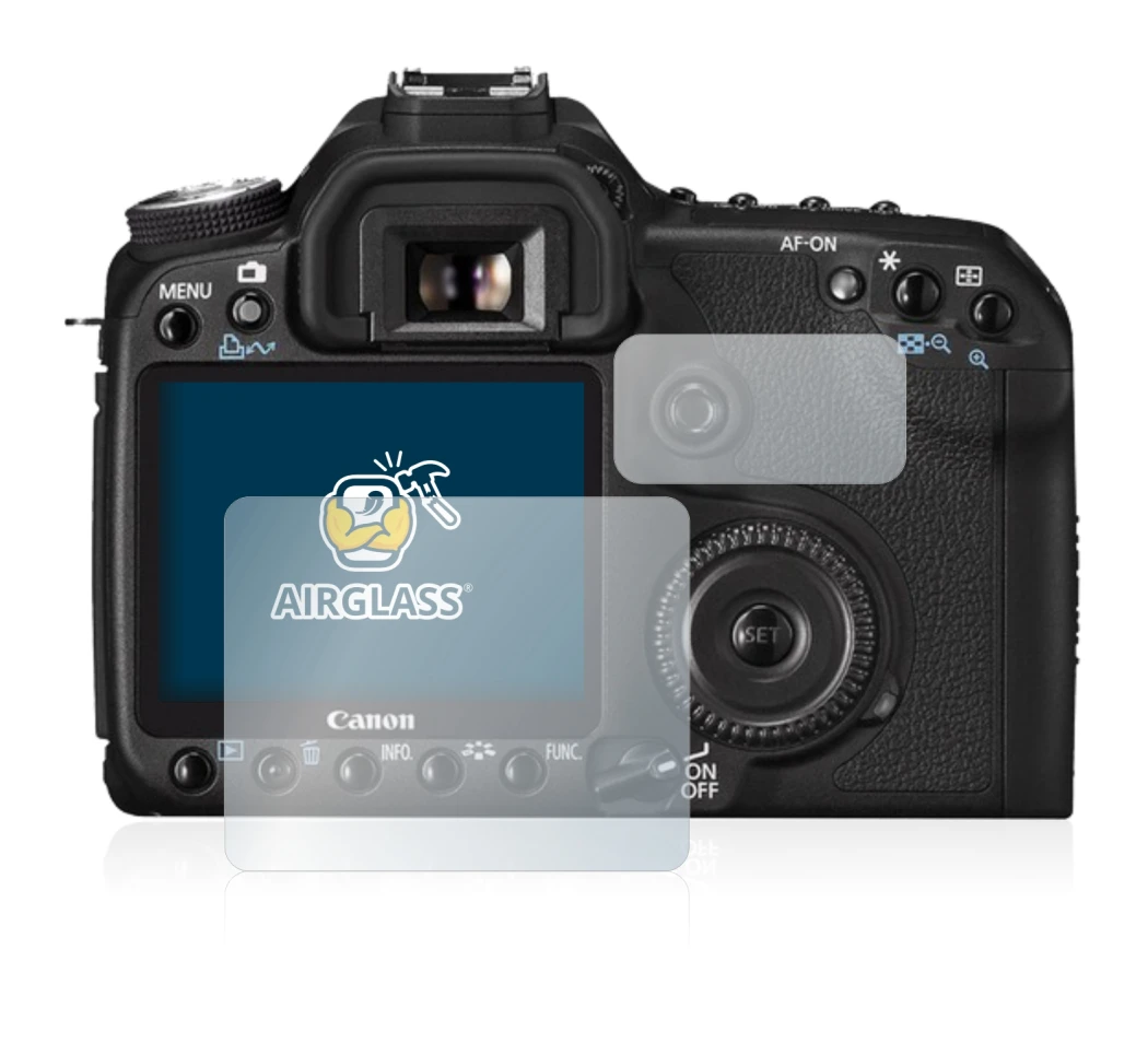 Image de l'appareil Canon EOS 50D avec une grande variété de protections d'écran.