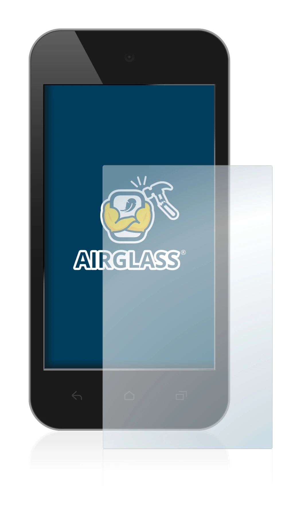 Image de l'appareil avec une grande variété de protections d'écran.