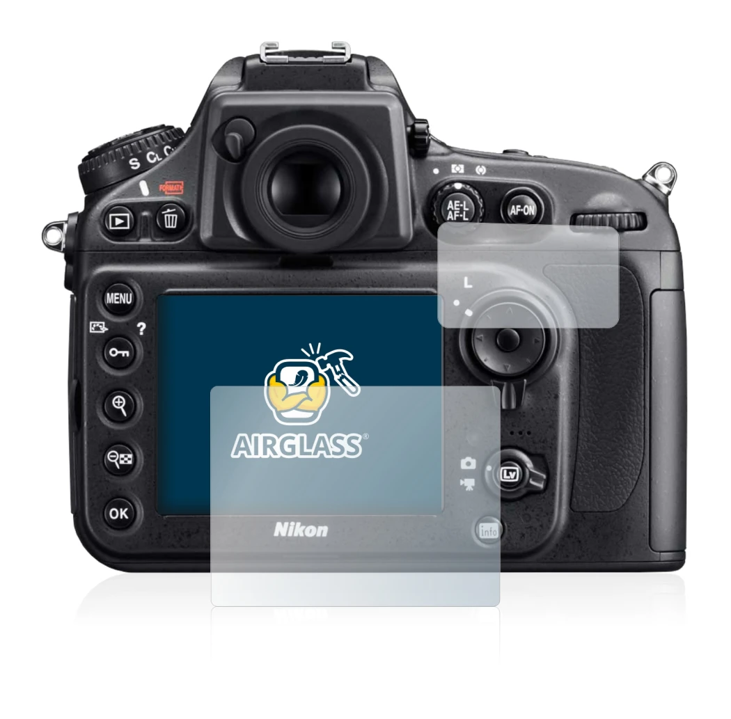 Image de l'appareil Nikon D800 avec une grande variété de protections d'écran.