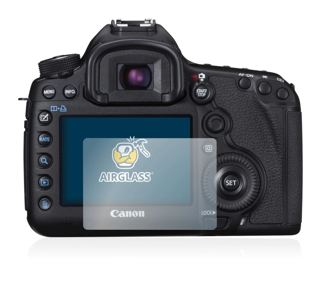 Image de l'appareil Canon EOS 5D Mark III avec une grande variété de protections d'écran.
