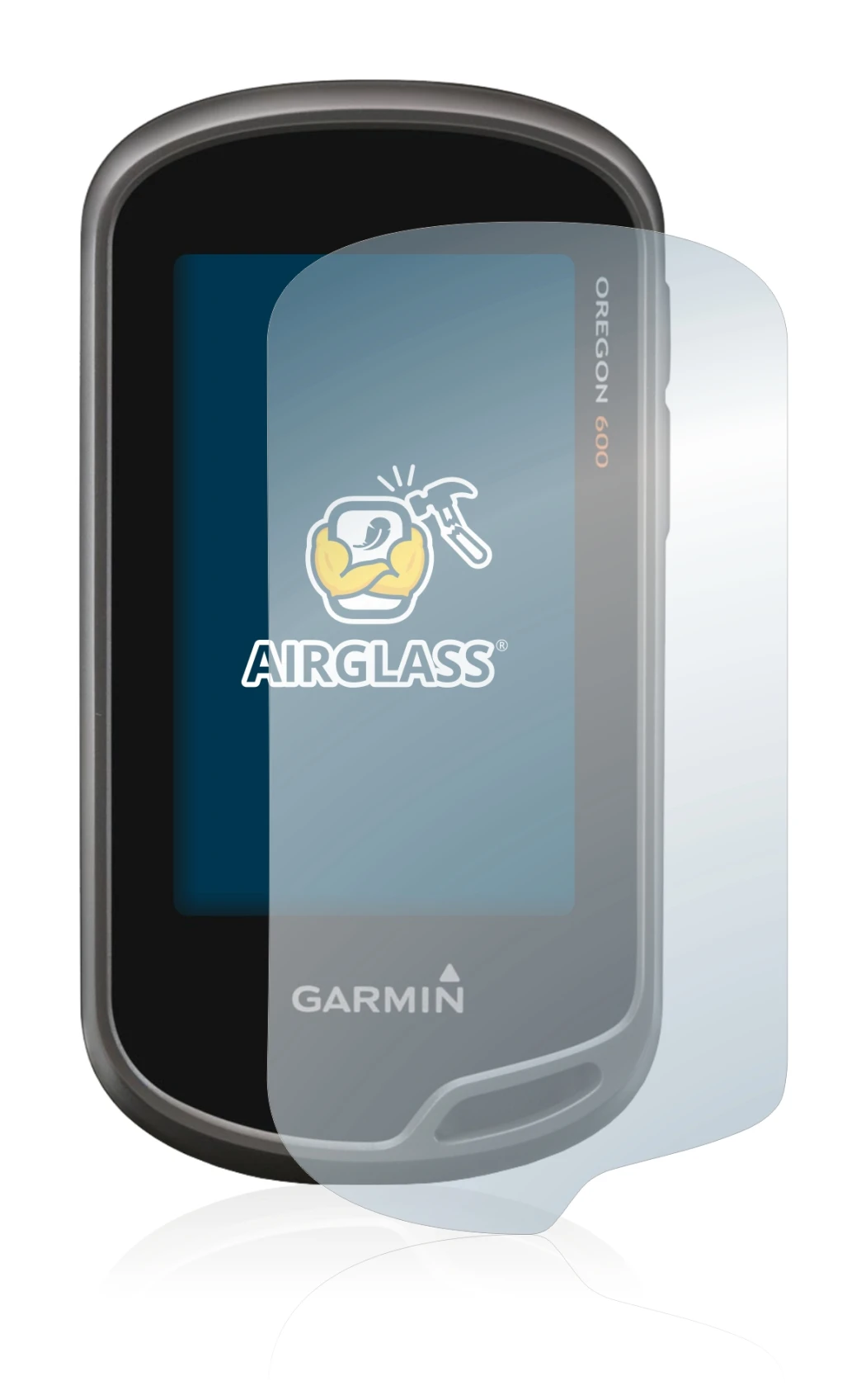 Image de l'appareil Garmin Oregon 650 avec une grande variété de protections d'écran.