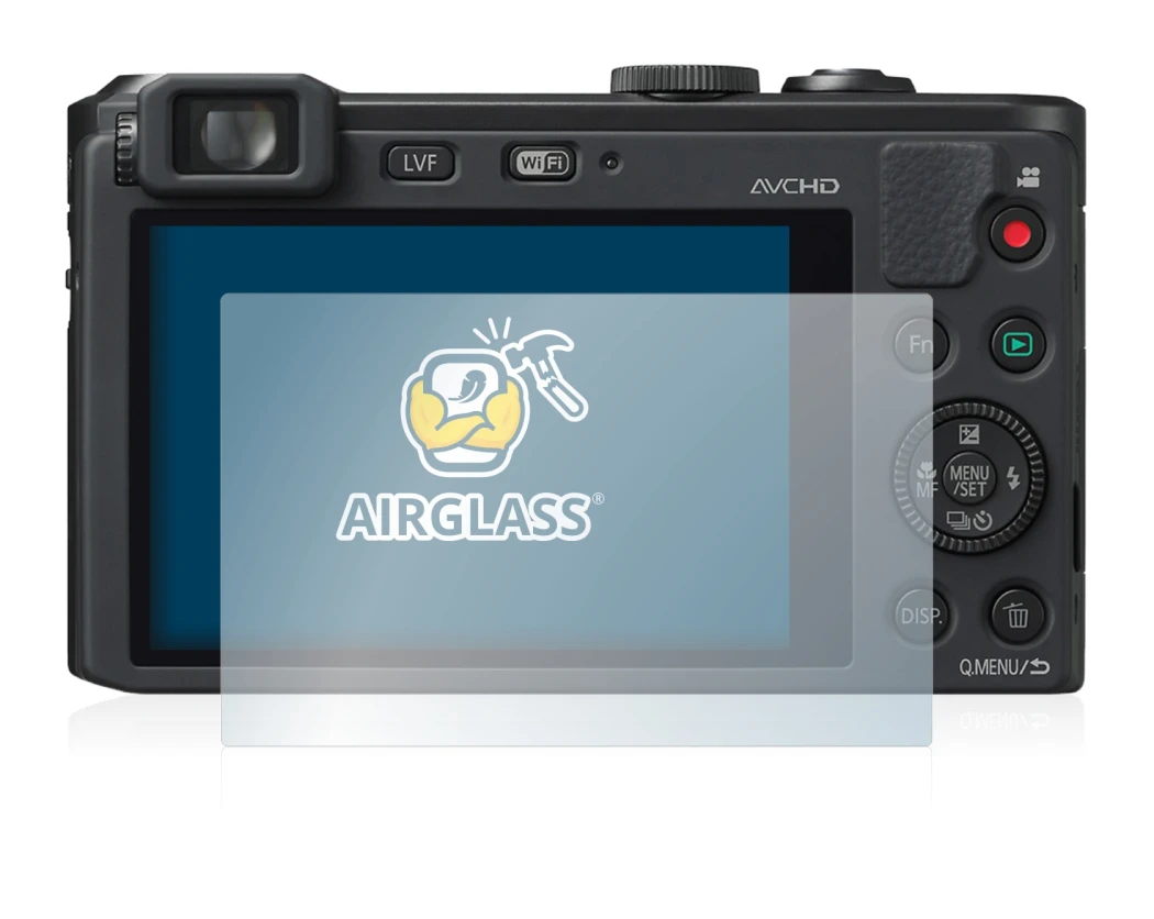 Image de l'appareil Panasonic Lumix DMC-LF1 avec une grande variété de protections d'écran.
