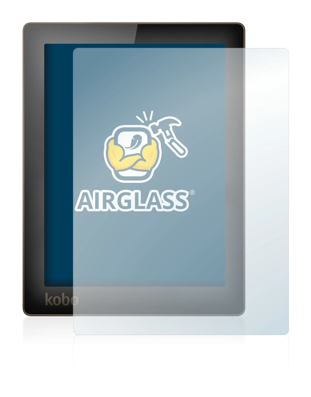 Image de l'appareil Kobo Aura avec une grande variété de protections d'écran.