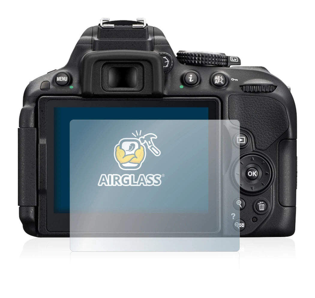 Image de l'appareil Nikon D5300 avec une grande variété de protections d'écran.