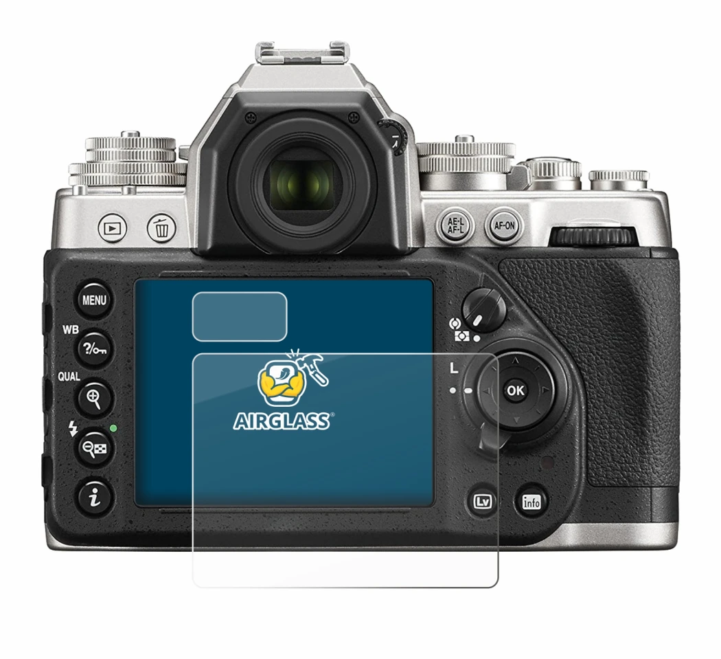 Image de l'appareil Nikon Df avec une grande variété de protections d'écran.